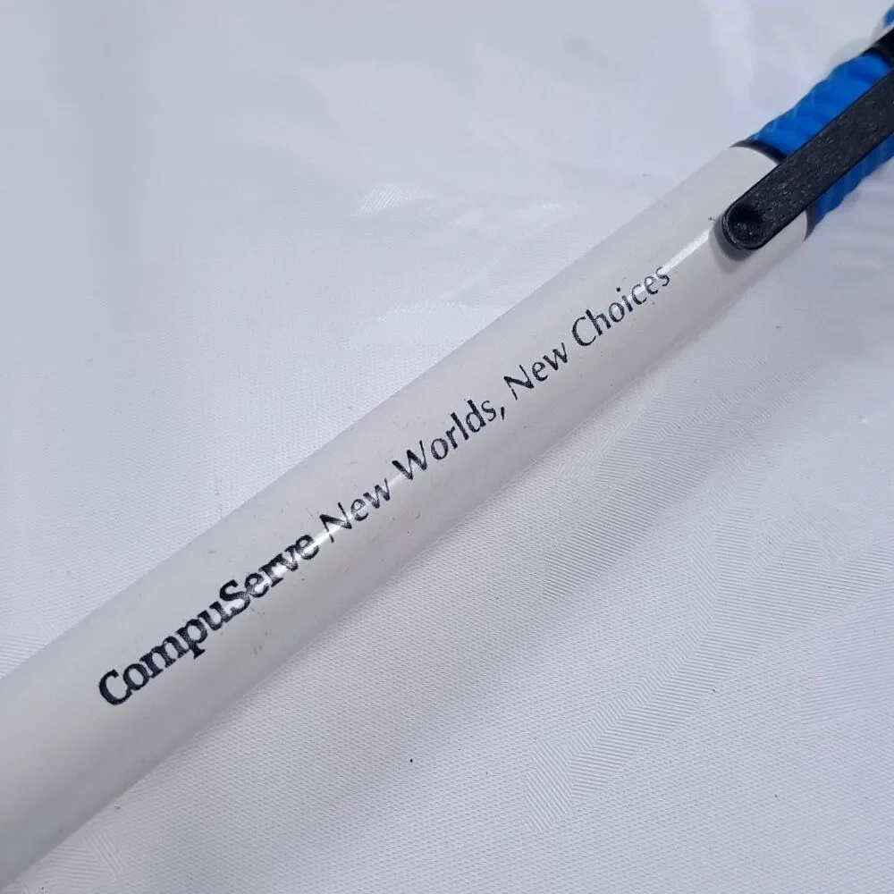 Vintage CompuServe New World New Choices Ballpoint‎ Pen world spinning globe